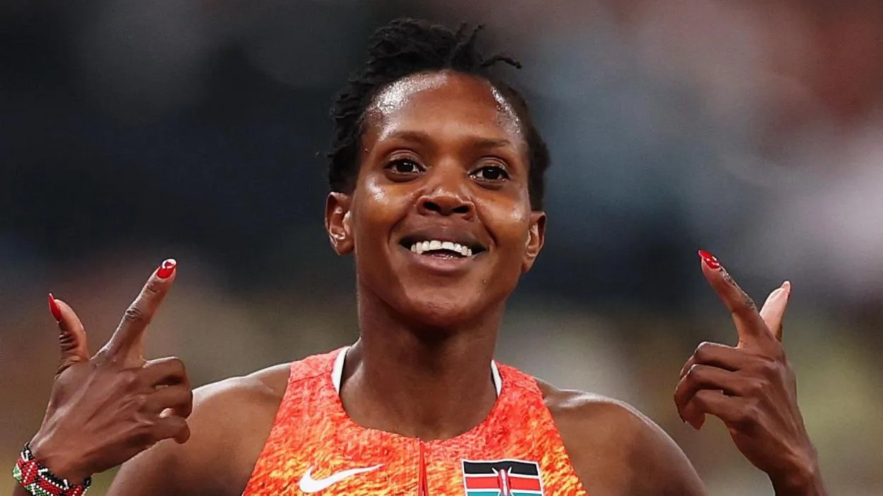The Kenyan star wins historic 4th global 1500m gold