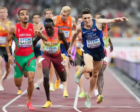 Great Britain's Wightman Just Loses Out on Gold as Portuguese Isaac Nader Wins Dramatic 1500m Title