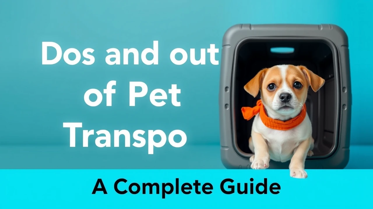 Dos and Don'ts of Pet Transportation: A Complete Guide