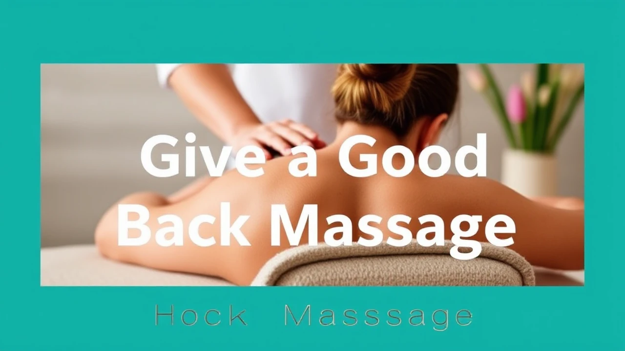 How to Give a Good Back Massage – Techniques for Relaxation and Relief